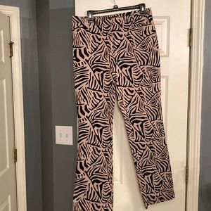 New York and Company animal print pants size 12